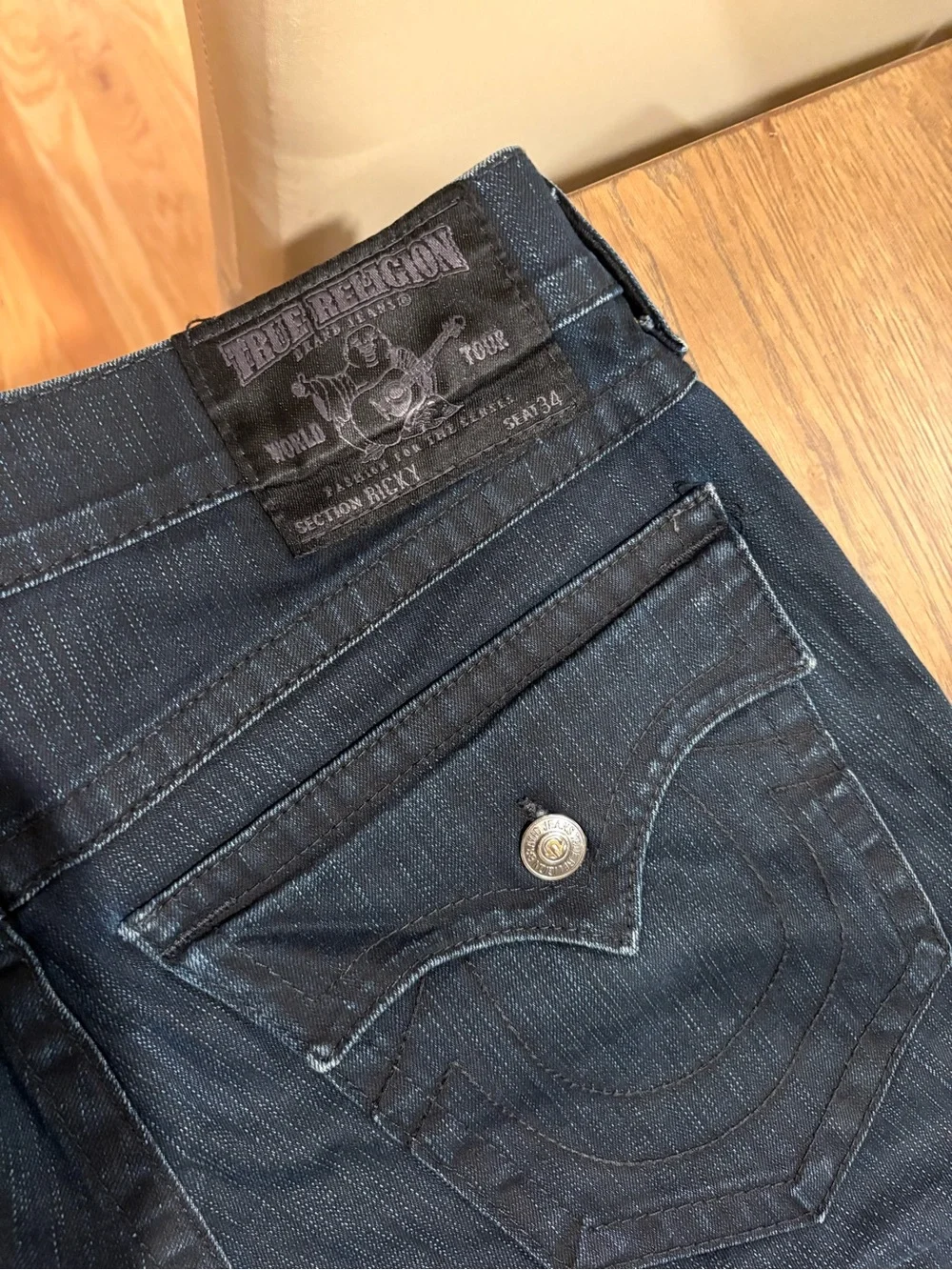 True Religion Men's Dark Blue Jeans